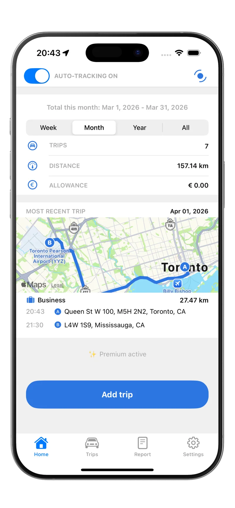 Automatic Mileage Tracking