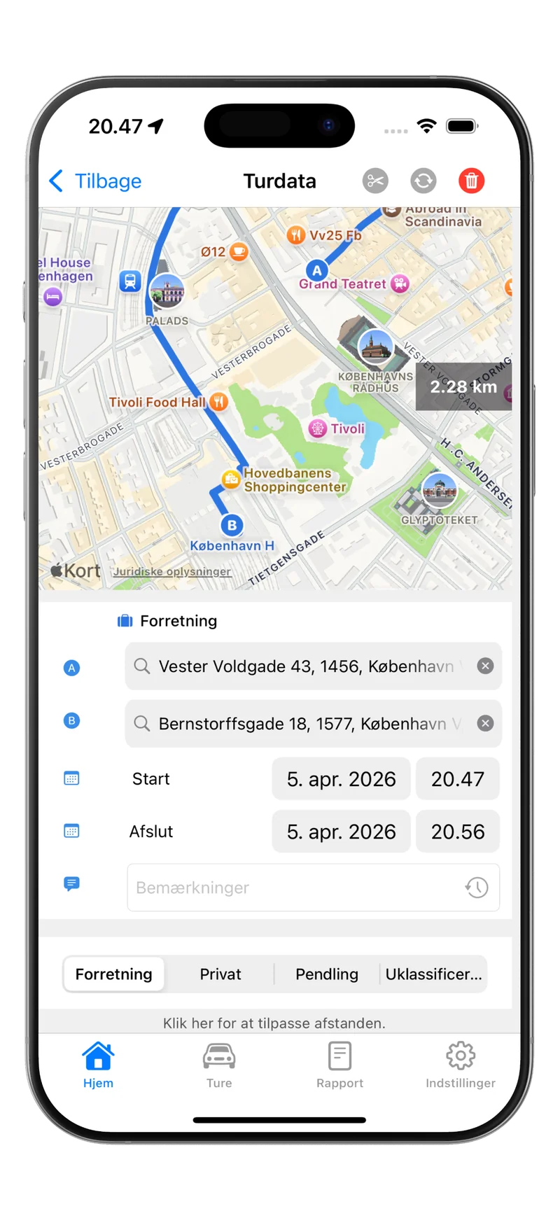 Kørebog App